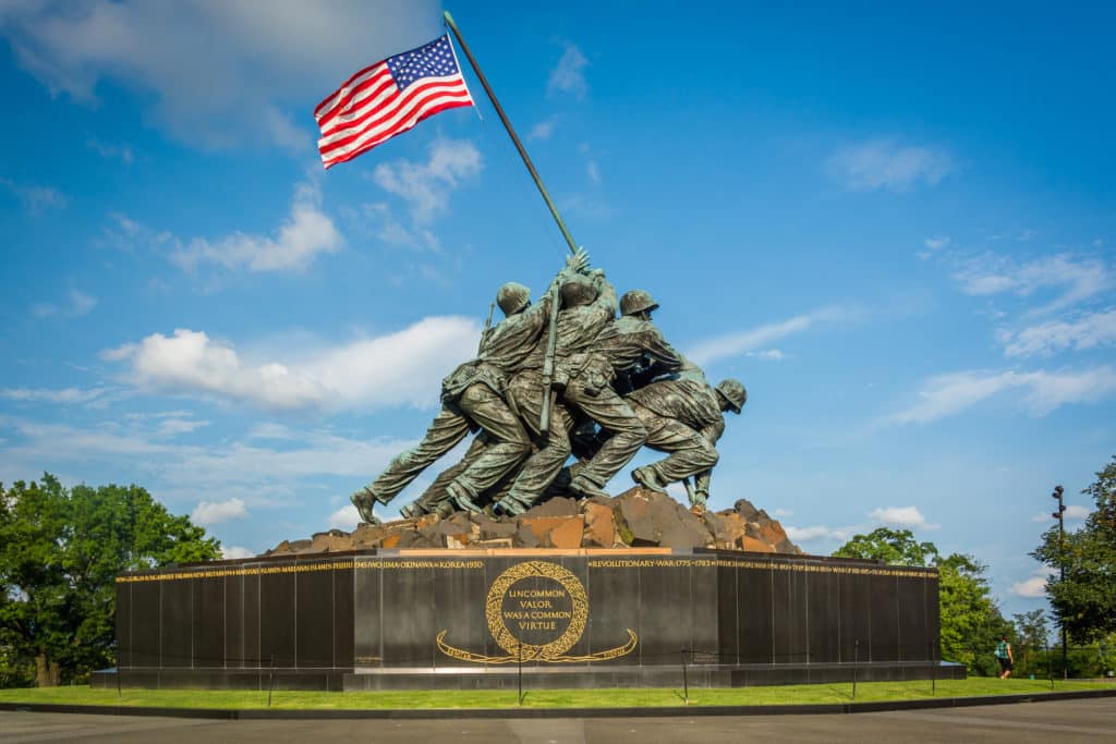 Historical Military Statue in Arlington Virginia