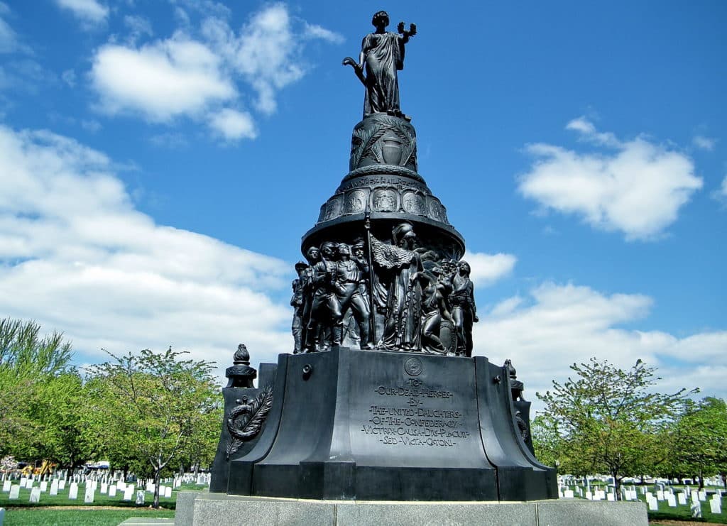 Confederate Memorial Statue in Arlington, Virginia